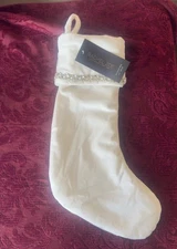 Rachel Zoe Bejeweled Velvet 22” Christmas Holiday Stocking New