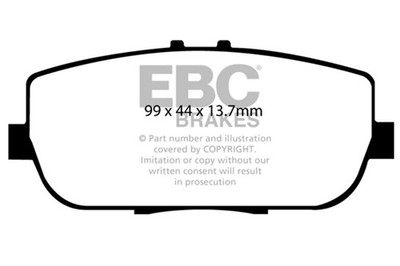 EBC Brakes DP21775 Greenstuff 2000 Brake Pads for 06-22 Mazda MX5 17-20 Fiat 124