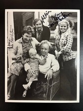 All in the Family Cast Signed 8x10 Photo x4 Autograph O'Connor Rob Reiner