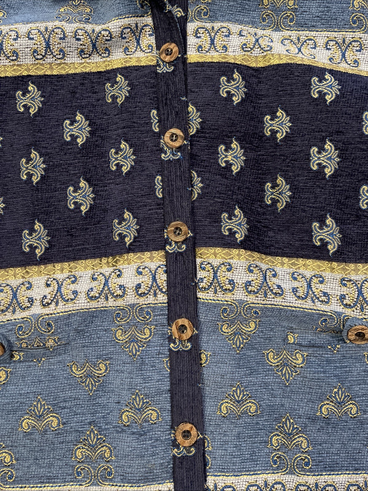 Sag Harbor Patchwork Tapestry Brocade Jacket Size… - image 2