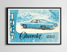 1967 Chevrolet Full-Size POSTER! - 24" x 36" - Chevy - Impala - Classic Cars