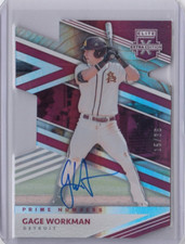 2020 Elite Extra Edition Signatures Prime Numbers B Die Cut #46 Gage Workman /36