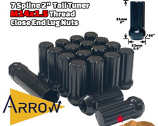 32pcs Chevy Gmc Silverado Sierra 2500 3500 Black 14x1.5 Spline Lug Nuts 1 Key. 32pcs Chevy Gmc Silverado Sierra 2500 3500 Black 14x1.5 Spline Lug Nuts 1 Key.