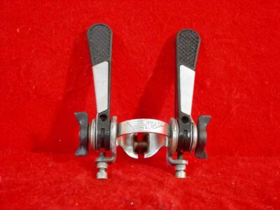 Simplex Shift Lever Clamp Downtube 2 Piece Brazed On 28.6 mm France Used Simplex Shift Lever Clamp Downtube 2 Piece Brazed On 28.6 mm France Used