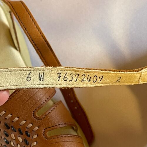 SAS Huarache Sandals Womens 6 W Tripad Comfort Brown Leather Adjustable Open Toe - Picture 10 of 11