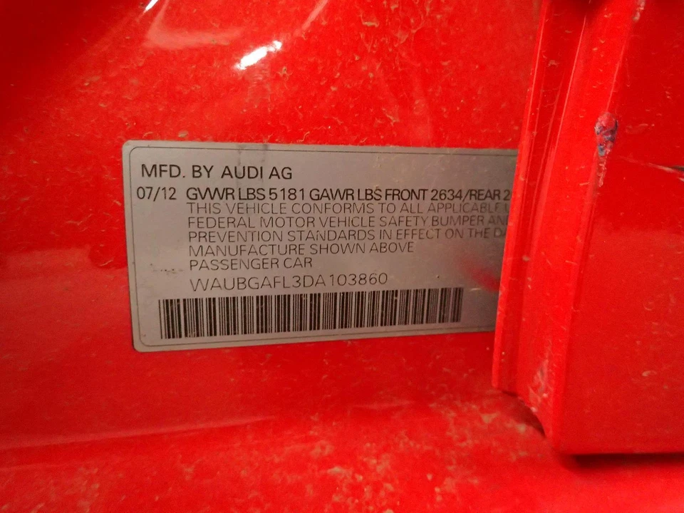 Arnés de cables de motor Audi S4 2013 3,0 L ID# 8K1971072NT falta 1 enchufe Foto 4 de 4