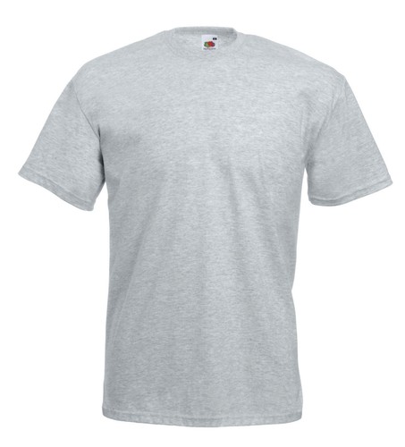 T-shirt Homme Fruit Of The Loom Valueweight - 100% Coton - Tailles S à 5XL - Coupe Confort