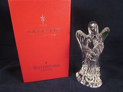 WATERFORD CRYSTAL Nativity Angel #3 with Lute STICKER EXCELLENT BOX | eBay
