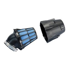 Filtro aria Polini Blue Air Box da 32 mm a 30 ° nero-blu