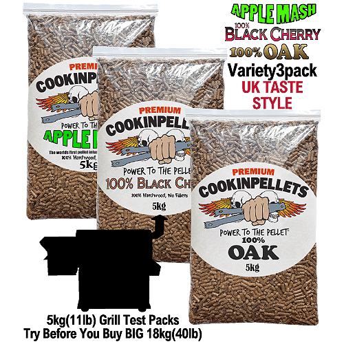 CookinPellets Perfect Mix Premium Smoker Pellets for ALL makes BBQ Smoker Grills - Foto 8 di 31