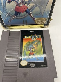 Hydlide NES Nintendo With Box Authentic Good Condition! Rare!