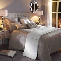 Kylie Minogue At Home Bedding Single Quilt Duvet Cover Silver Ria 137cm X 200cm Kylie Minogue At Home Bedding Single Quilt Duvet Cover Silver Ria 137cm X 200cm