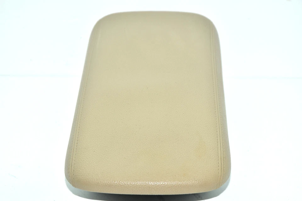 💎 2014-2018 Mitsubishi Outlander beige consola central cuero reposabrazos tapa OEM Foto 2 de 4