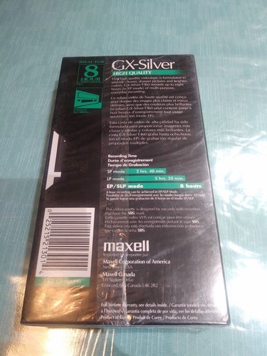MAXELL GX-SILVER T-120 VHS - Picture 2 of 2