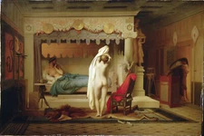 Jean Leon Gerome - King Caundales of Lydia 1859 Signed -17" x 22" Fine Art Print