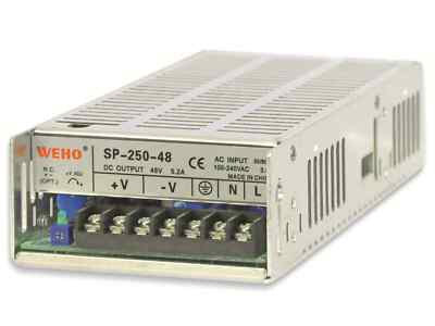 Schaltnetzteil Netzgerät WEHO, SP-250-48, 48 Volt-/5,2 A (einstellbar 45V - 51V)