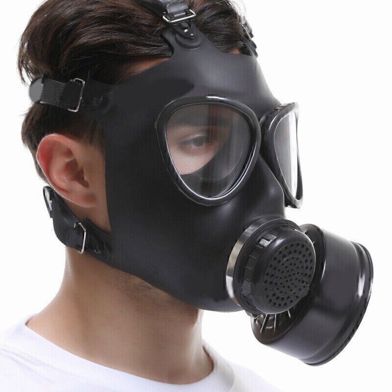 Chemical Gas Mask Full Face Soviet Military Respirator + 1PC 40mm Filter Box New