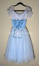 Professional Blue Peasant Ballet Tutu Dress Costume Giselle Coppelia Lise XS Ad