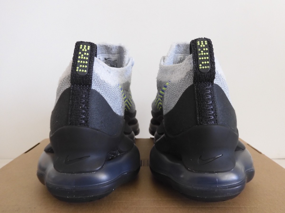 NIKE AIR MAX SCORPION FK FLYKNIT WOLF GREY-VOLT-WOLF GREY SZ 8