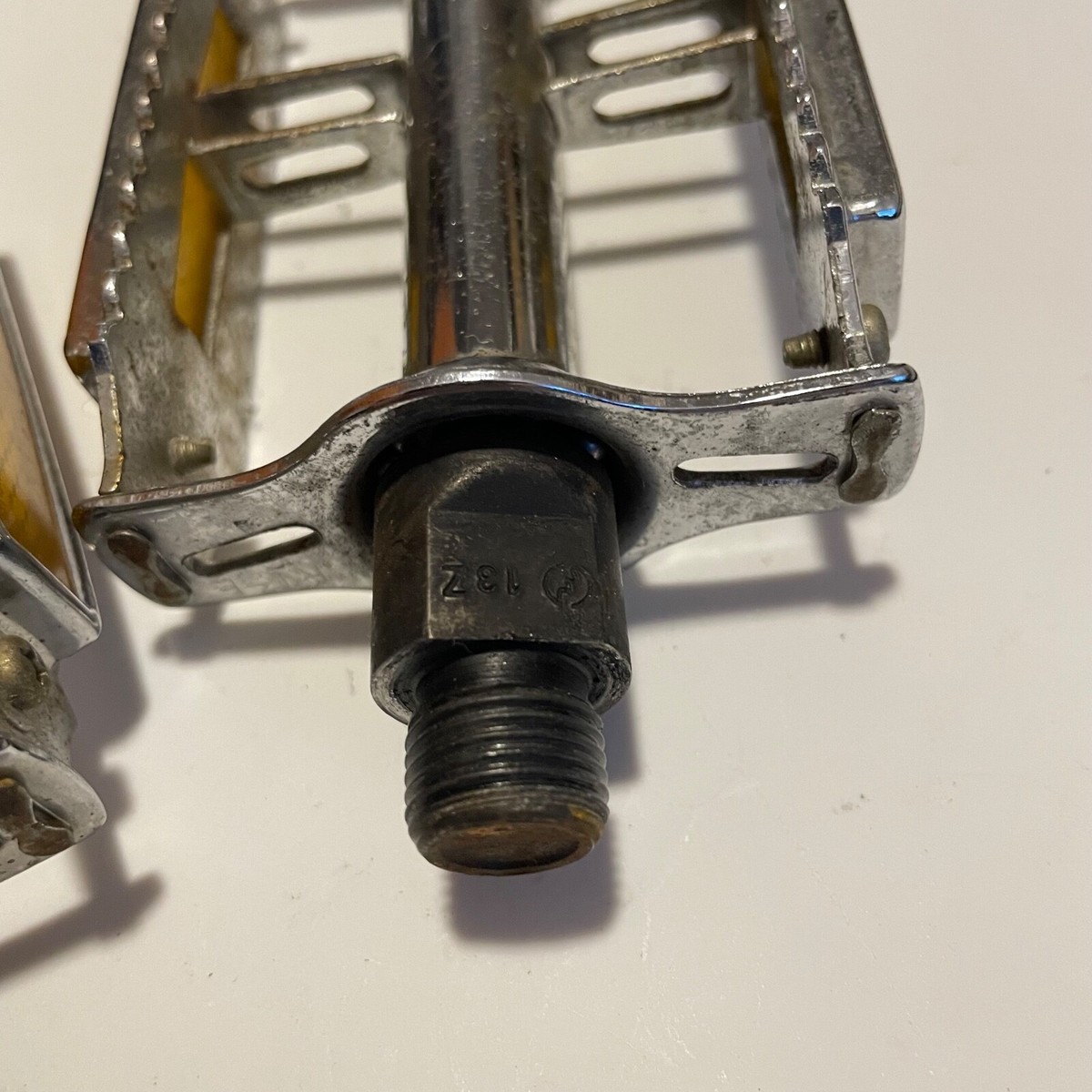 パーツ KKT old school bmx pedal NOS Old School NOS Single KKT AMX 1/2 right pedal bmx bike Red