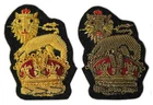 WW2 British Staff Officers Cap Badge - Colonel Brigadier General Bullion WWII