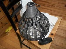 wicker light fixture rattan hanging