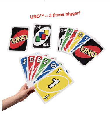 UNO Giant Card Game Mattel 7.4