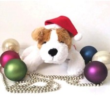 Christmas Plush Santa Dog Puppy Plush