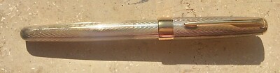 VERTRETER RETOURE! PARKER Sonnet Füller, Sterling Silber, 18 Karat M Goldfeder