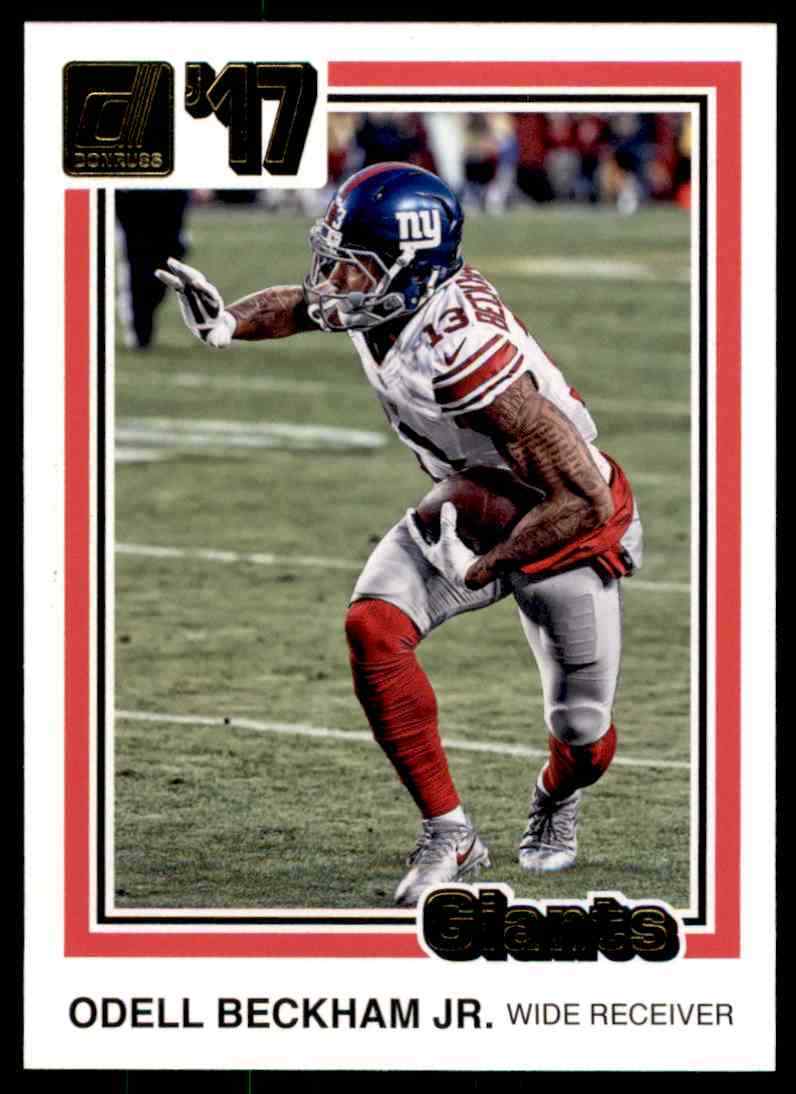 2017 DONRUSS ODELL BECKHAM JR. NEW YORK GIANTS #13 | eBay