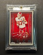 TRAVIS KELCE Auto 2015 Panini Luxe Silver Metal Frame SP /49