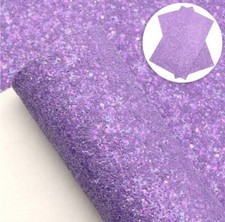 Chunky glitter Mixed Lavendar Purple FAUX LEATHER SHEET 8" x 12" 1106771