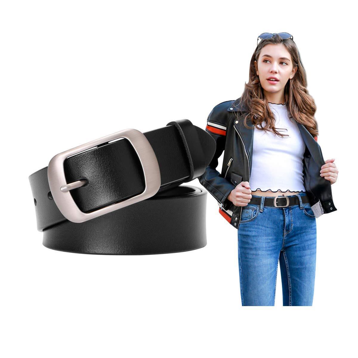 SUOSDEY Fashion Womens Soft Leather Belt Waist Belt with Pin