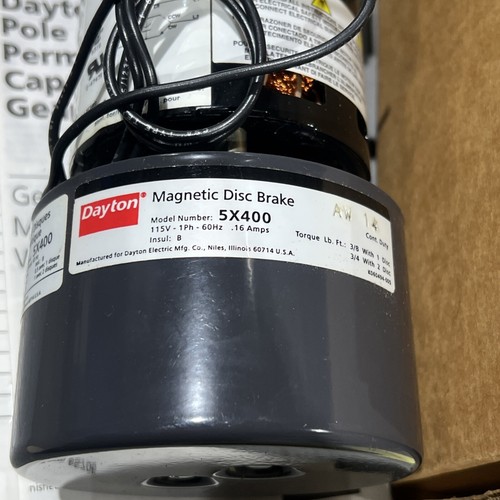🔥Dayton 6Z076 AC Gearmotor 115V 8.8 RPM,76 Torque,1/2”Shaft+5X400 DiscBrake🇺🇸 - Picture 3 of 5