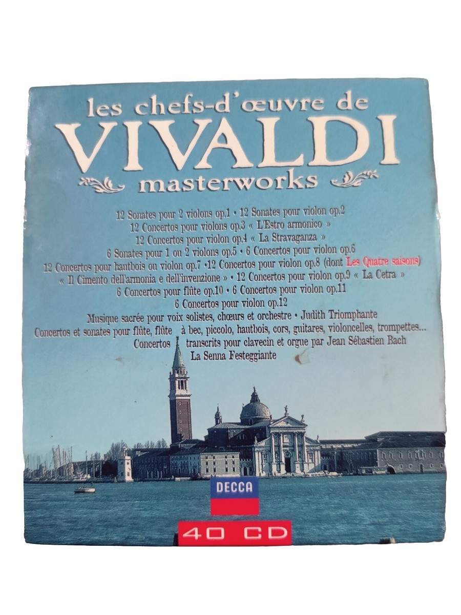 Vivaldi Masterworks Les Chefs-d'oeuvre de Vivaldi, Decca 40 CD Box