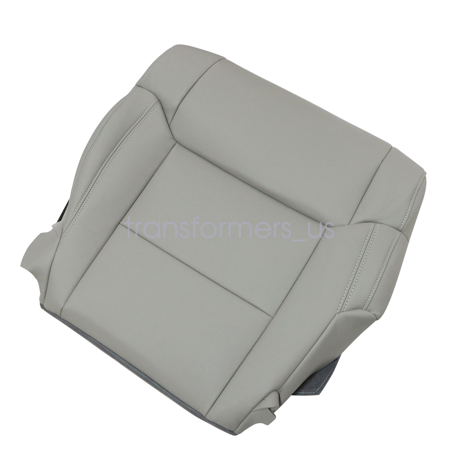 For 2014 to 2020 Toyota Tundra Driver Bottom Replacement Leather Seat Cover Gray
