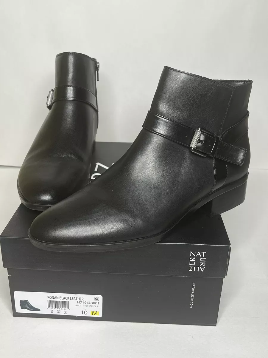 Naturalizer black cheap ankle boots