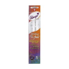 38486 Sakura Gelly Roll Glaze Gloss Pens, Clear, Medium Tip, 1 Pack of 2 Pens