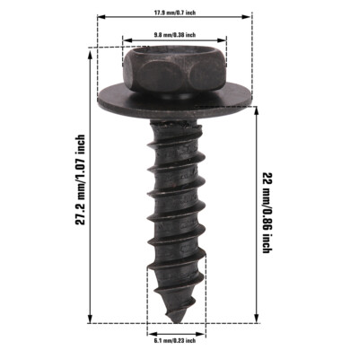 30x Screw Bolt Retainers – Fender Liner Under Cover Clips For Toyota (90159-60498) – Soillar Metal Clips