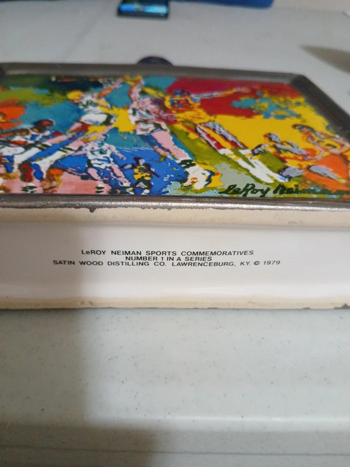 Pre-owned LeRoy Neimann Satin Wood Distillery Basketball Bottle; 1 of 4; 1979 - Image 2 of 4