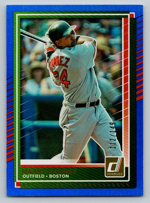 #ad #ad Manny Ramirez 2025 Panini Donruss Blue 112 149 Boston Red Sox #26 $3.00