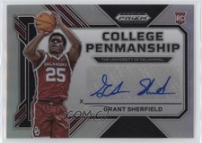 2023-24 Prizm Draft Picks College Penmanship Silver Grant Sherfield Auto 0ud4