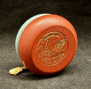 Vintage Alox Mfg. Co. "Flying Disc" Wooden Yo-Yo (Star of David)