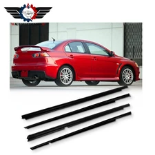 Window Weatherstrip Door Seal Belt For 2008-17 Mitsubishi Lancer 5727A005 4pcs