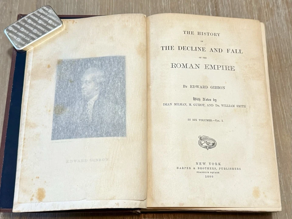 Decline and Fall of the Roman Empire by Edward Gibbon *6 Vols* 1880 HC - Image 4 of 4