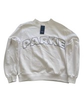 Parke x Target Women's Mock Neck Fleece Pullover Sweatshirt Cream XXS/XS