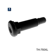 T-H Marine TH-750XL-DP - 1" Hole Plastic Black Thru-Hull Fitting for 3/4" D