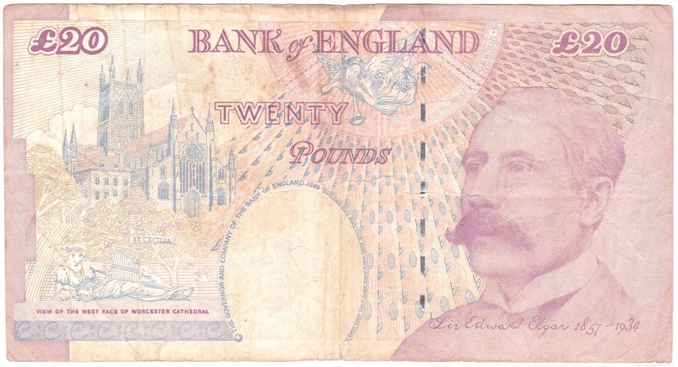 Mazuma *F2710 Bank Of England 1999 QEII Twenty Pounds BA25957470 VF - Image 2 of 2