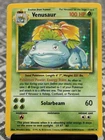 1995 Pokémon TCG Venusaur Holographic Card Base Set 15/102
