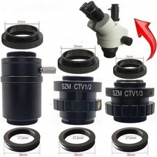 C-Mount Lens SZM SZN 1/2 1/3 CTV Adapter 27.2mm to 38mm Ring f Microscope Camera